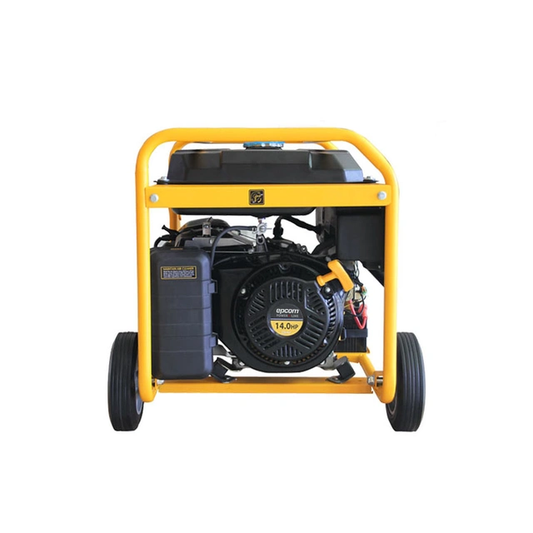 Generador a Gasolina Planta de Emergencia de 6.5KW, 220Vac 2 Fases, Jaula con Ruedas para Fácil Traslado y Encendido Electrónico