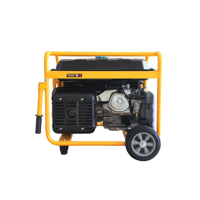 Generador a Gasolina Planta de Emergencia de 6.5KW, 220Vac 2 Fases, Jaula con Ruedas para Fácil Traslado y Encendido Electrónico