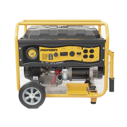 Generador a Gasolina Planta de Emergencia con Encendido Automático, 6.5KW, 220Vac 2 Fases, Jaula con Ruedas para Fácil Traslado